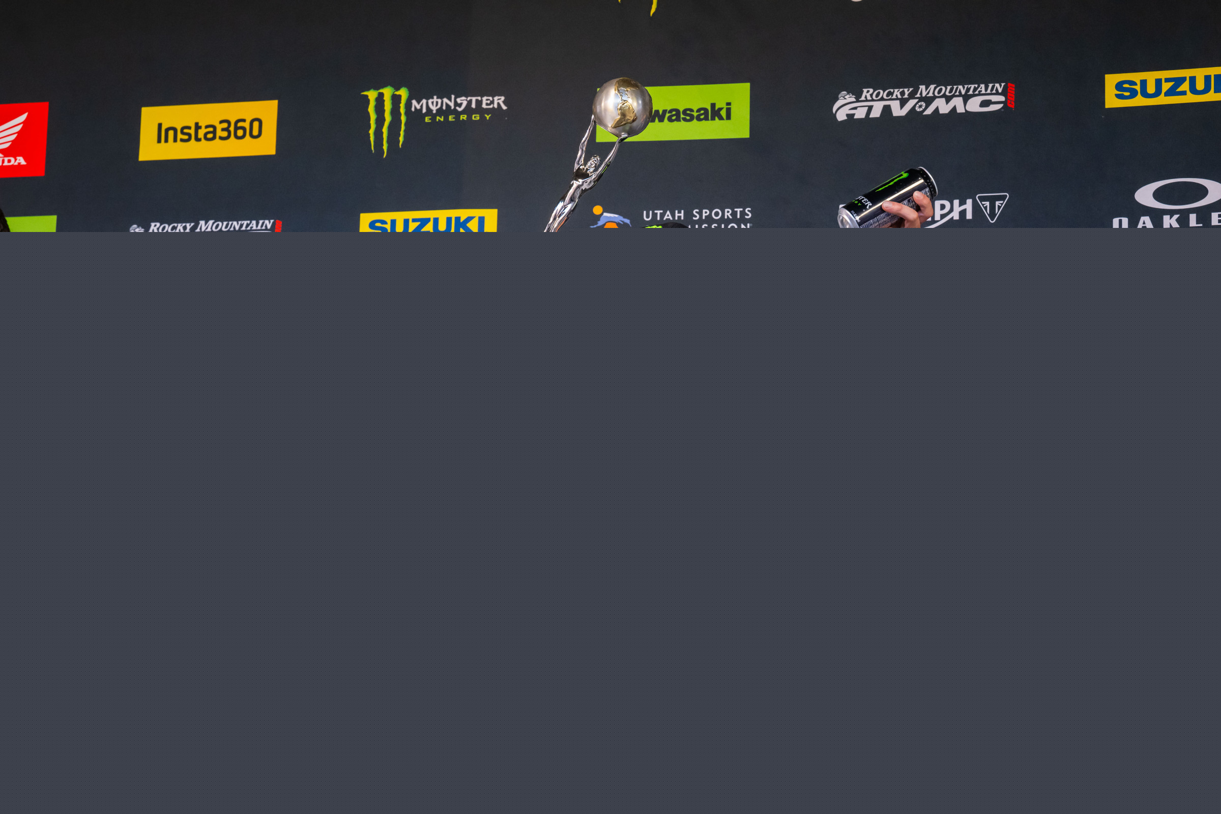 That trophy looks heavy.