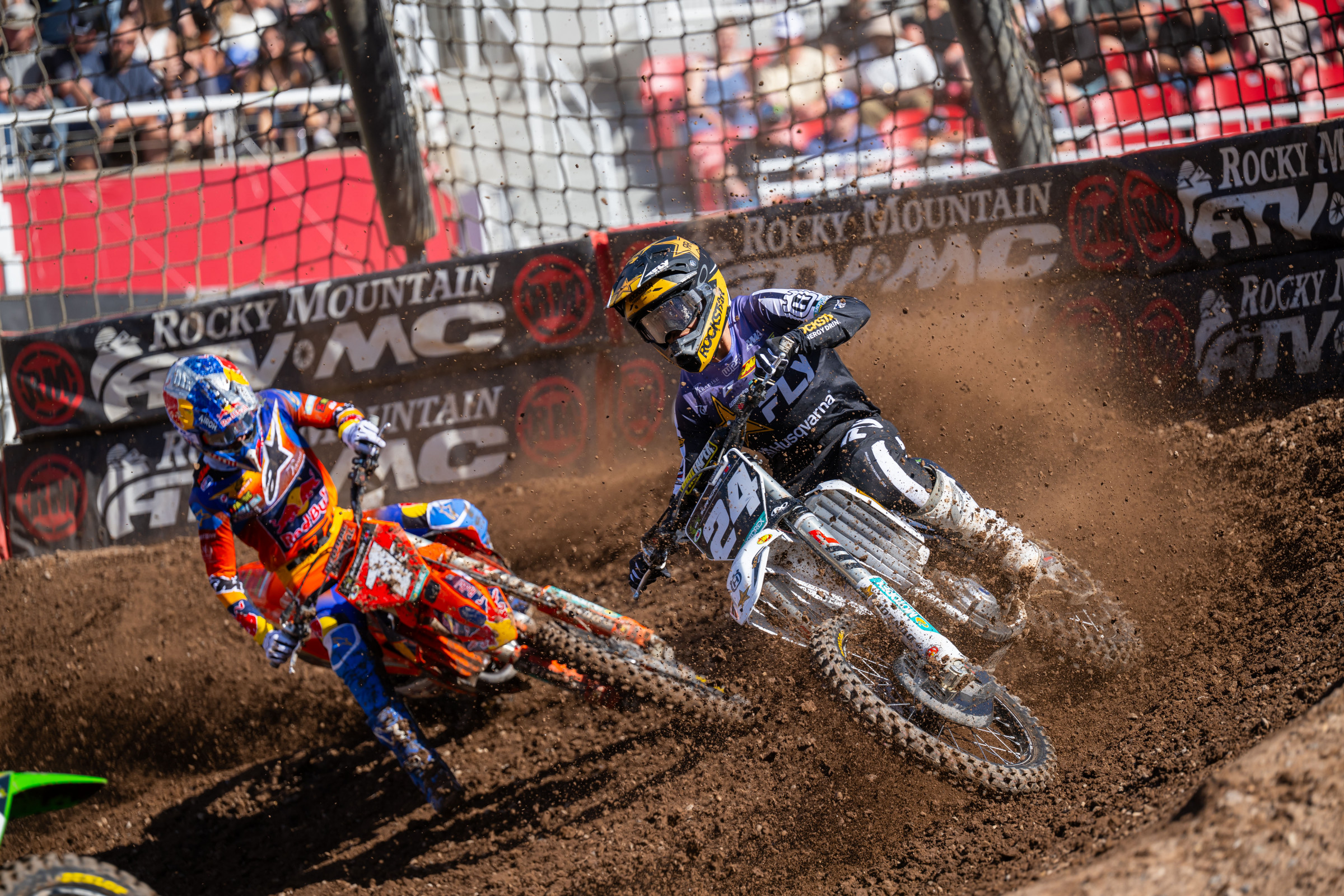 RJ Hampshire was ahead of Tom Vialle at one point, but he didn't finish that way.